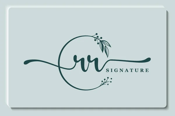 Luxury Signature Initial Logo Design Handwriting Vector Logo Design Illustration — Stock Vector