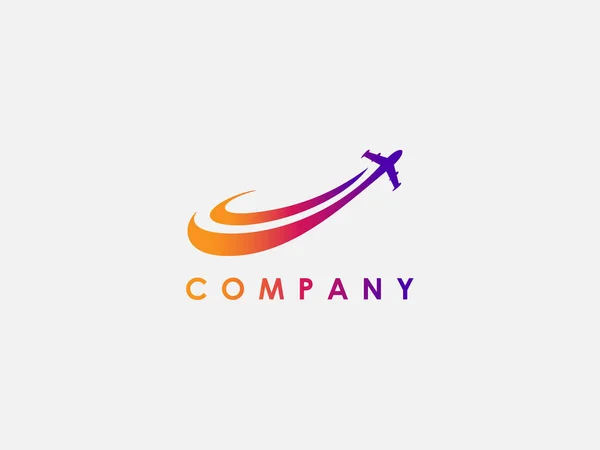 Transportation Traveling Agency Vector Logo Design Letter Logo Usable Ticketing — Image vectorielle