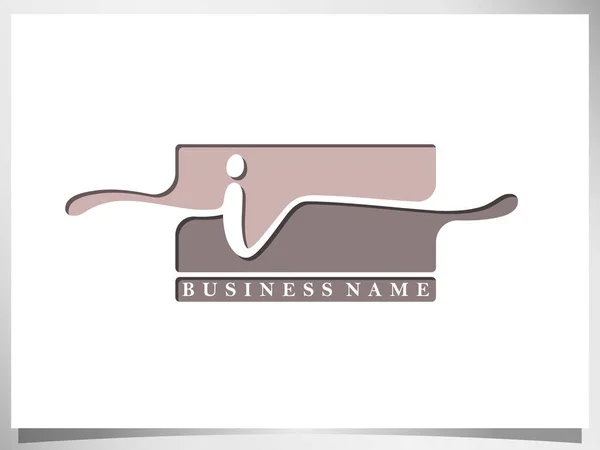 Design Créatif Logo Signature Monogramme Manuscrit Lettre Logo Design Isolé — Image vectorielle