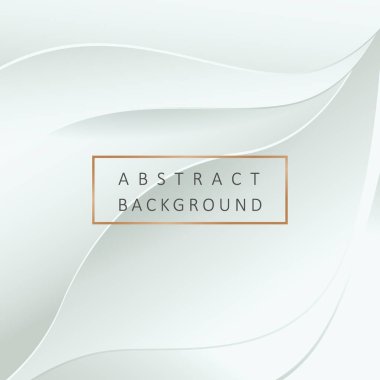 Soyut beyaz kağıt kesimi dalga eğrisi arka plan dokusu çizimi illüstrasyonu.