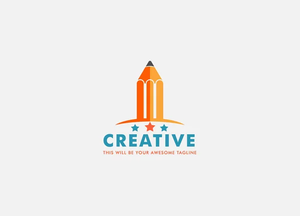 Pennans Logotyp Design Element Vektor Illustration — Stock vektor