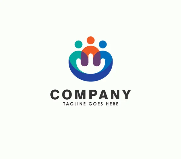 Business Teamwork Unity Logo Design Symbol Vector — Image vectorielle