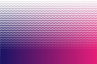 Abstract striped purple wavy lined horizontal glowing background. Scan screen. Technological color futuristic background stock illustration