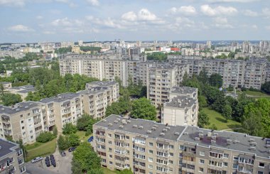 Vilnius, Litvanya'nın konut üç aylık dönem