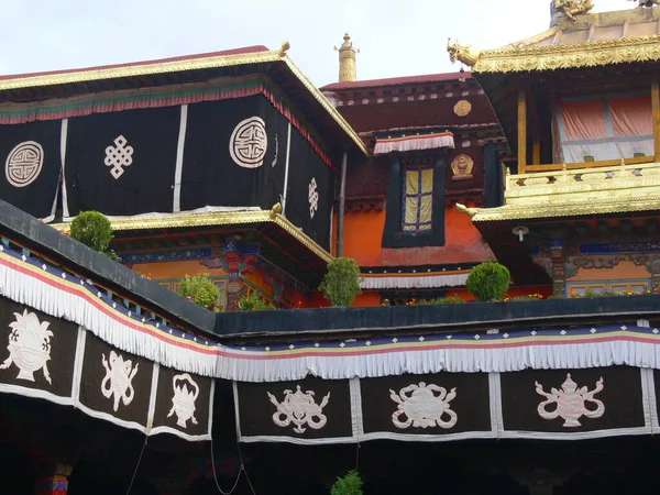 西藏拉萨Jokhang寺建筑 — 图库照片