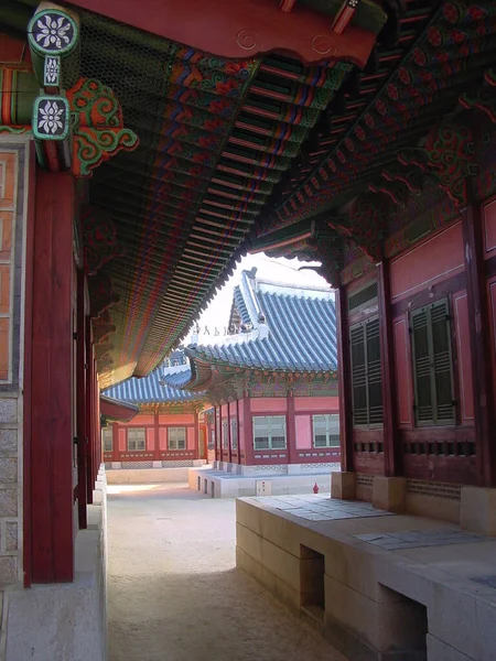 Inner Yard Gyeongbokgung Palace Seoul Korea — Stock Photo, Image
