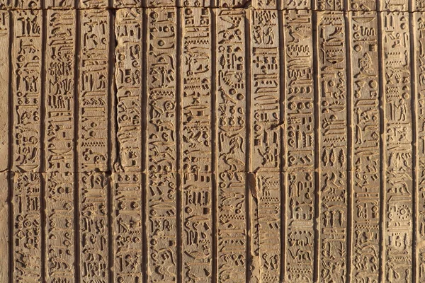 The Hieroglyphics in Kom Ombo Temple, Asvan, Mısır
