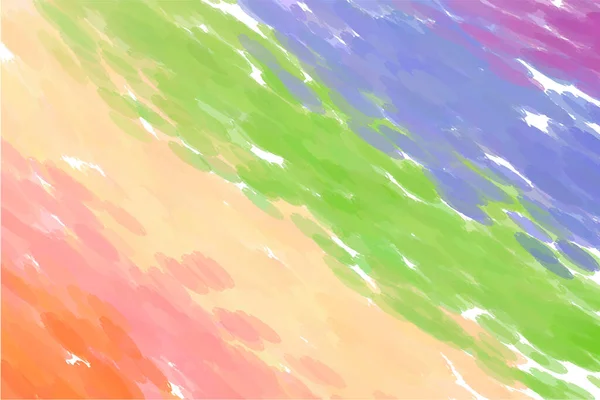 ブラシストロークを発音虹色の水彩背景 多色のWetaベクトルイラスト バナーの背景 — ストックベクタ