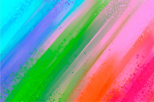 レインボー水彩の背景 虹のすべての色 ベクトルイラスト バナーの背景 — ストックベクタ