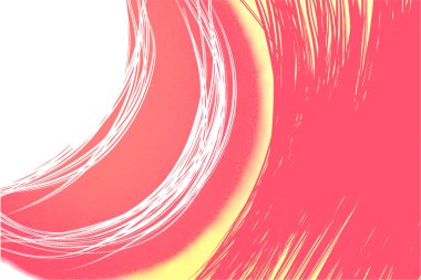 Beyaz tuval üzerinde güneşli akrilik arkaplan, minimalizm, grafikler, pankart için doğrusal arkaplan, kırmızı, sarı ve beyaz çizgiler