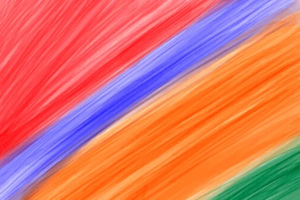 Background Pastel Colors Red Orange Blue Green Pronounced Strokes Paint — Stock vektor