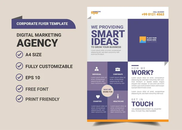 digital marketing poster template premium vector