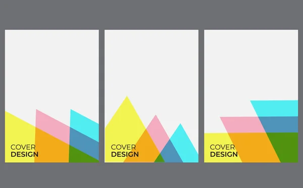 ブックカバーのデザインテンプレートパンフレット毎年恒例のレポートポスター雑誌チラシバナー — ストックベクタ