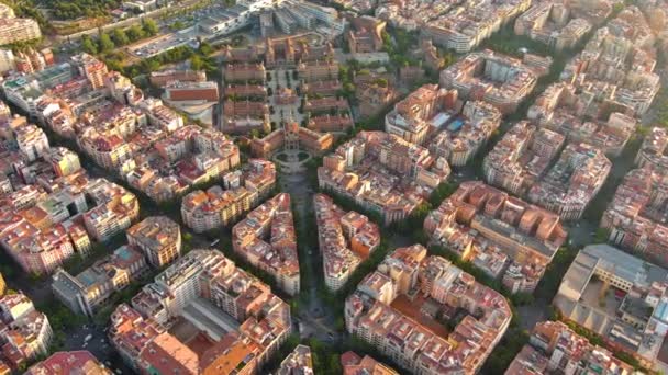 Панорама Барселоны Больница Святого Креста Святого Павла Santa Creu Sant — стоковое видео