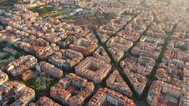 Панорама Барселоны Больница Святого Креста Святого Павла Santa Creu Sant — стоковое видео
