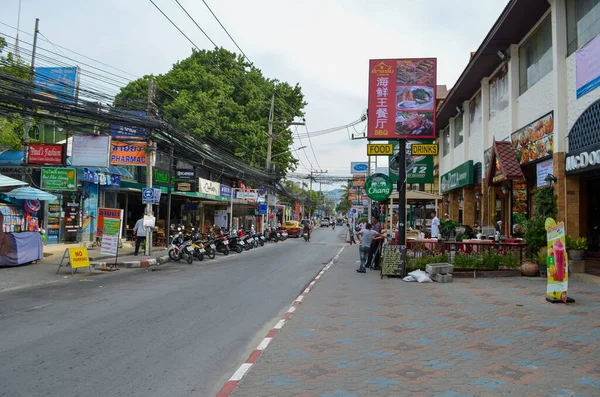 Vista Sulla Città Strade Urbane Trafficate Della Thailandia — Foto Stock