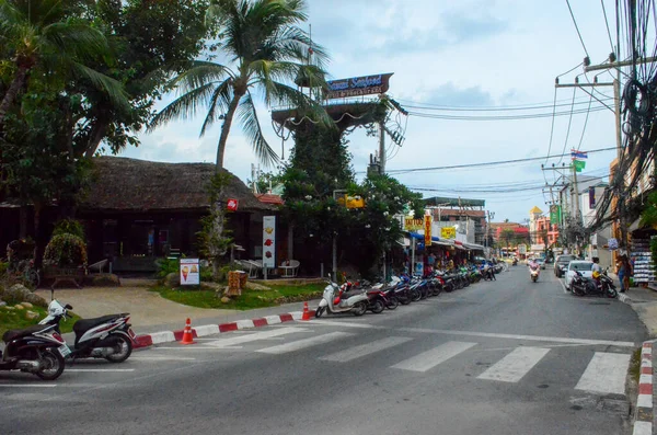 Ulice Pohled Město Městské Rušné Ulice Thajska — Stock fotografie