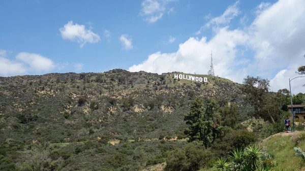 Hollywood Hills View Green Side Nature — Stock Photo, Image