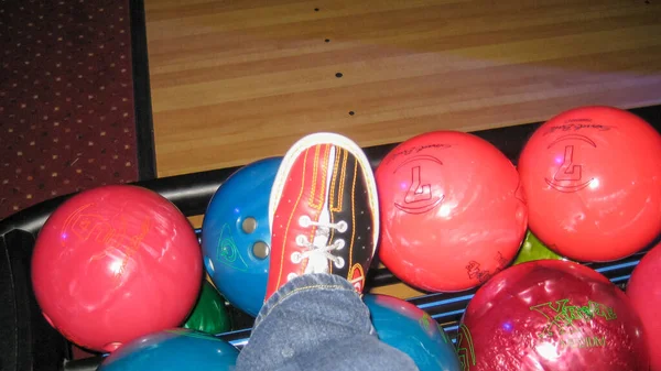 Balls Bowling Shoes Club — Stock Photo, Image