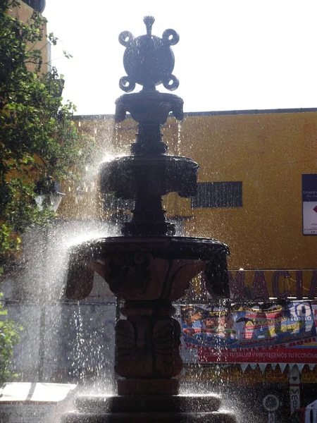 Fontana Disegno Acqua Città — Foto Stock