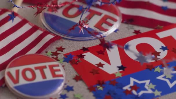 バッジズ投票2022選挙ボタン — ストック動画
