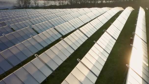 Ökologie Solarkraftwerk Den Bereichen Grüne Energie Elektrische Innovation Natur Umwelt — Stockvideo