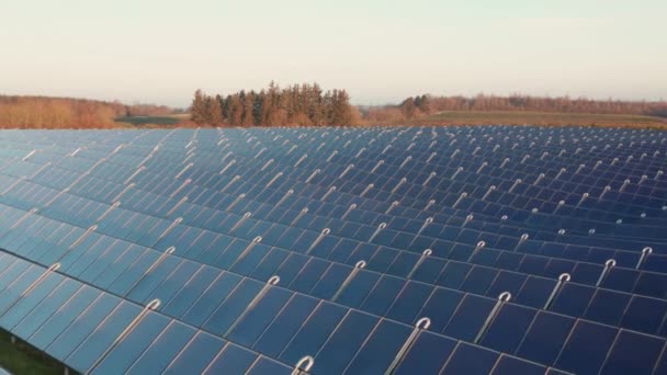 Écologie Centrale Solaire Dans Les Champs Énergie Verte Innovation Électrique — Video