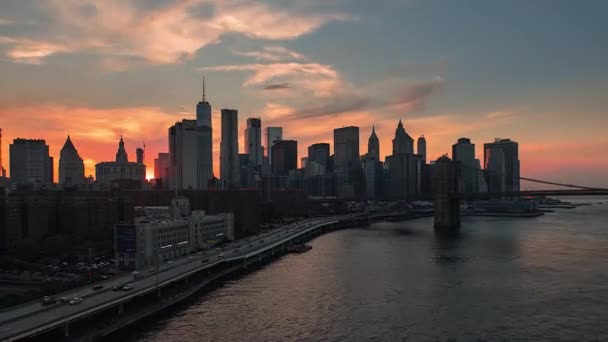 Time Lapse Residential Towers Lighting Lighting Timelapse Water Channel Embankment — ストック動画