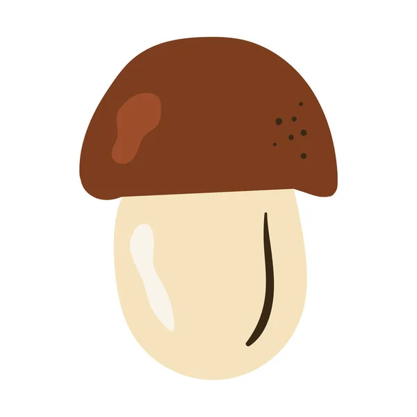 Mushroom Line Art Vector Illustration Doodles Theme Cozy Autumn Cute — Vector de stock