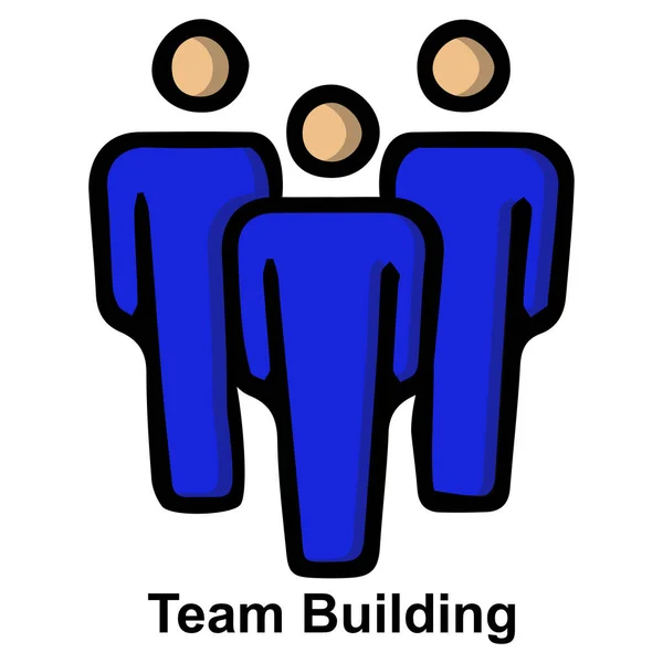 Icon Team Building Vector Illustration — Stock Vector