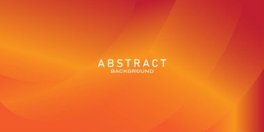 Tasarım için kopyalama alanı ile turuncu eğri vektör arkaplanı