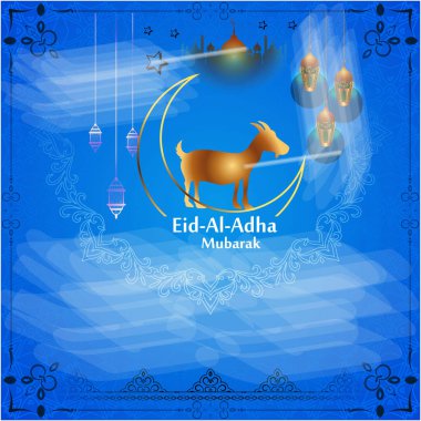 Kurban Bayramı Bakrid Mübarek Festivali Afişi Ücretsiz Vektör