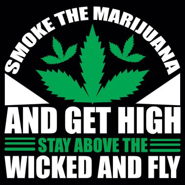 Esrar t-shirt tasarım vektör dosyası