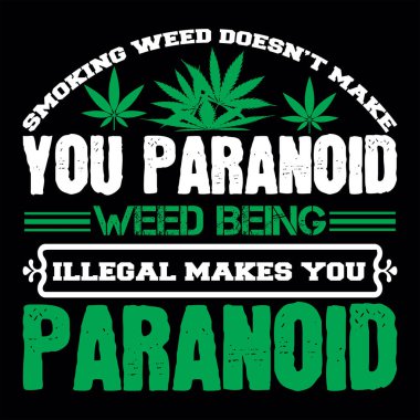 Esrar t-shirt tasarım vektör dosyası