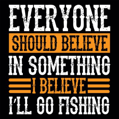 Balıkçılık t-shirt tasarım vektör dosyası