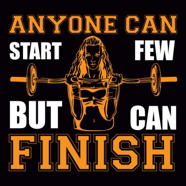 Jimnastik-fitness t-shirt tasarım vektör dosyası