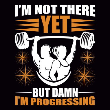 Jimnastik-fitness t-shirt tasarım vektör dosyası