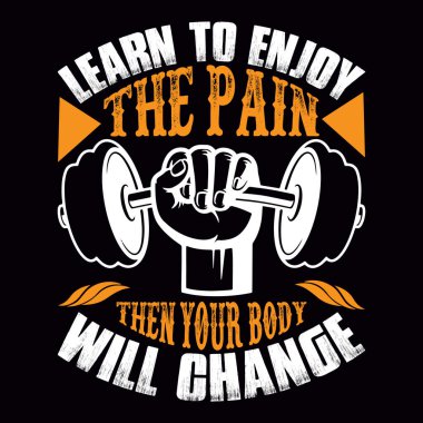 Jimnastik-fitness t-shirt tasarım vektör dosyası