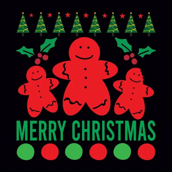 Kerst Shirt Ontwerp Vector Bestand — Stockvector