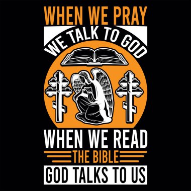 Christian T-shirt Tasarım Vektörü dosyası