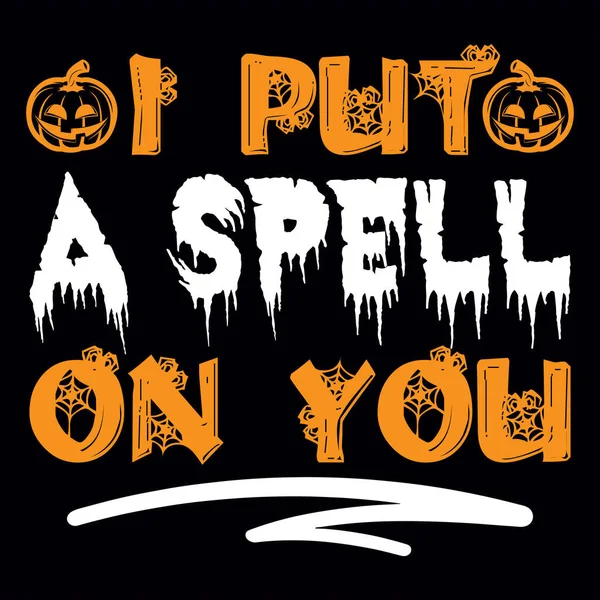Diseño Camiseta Halloween — Vector de stock