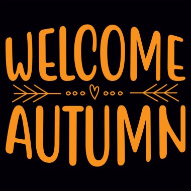 Sonbahar tişört tasarım dosyası