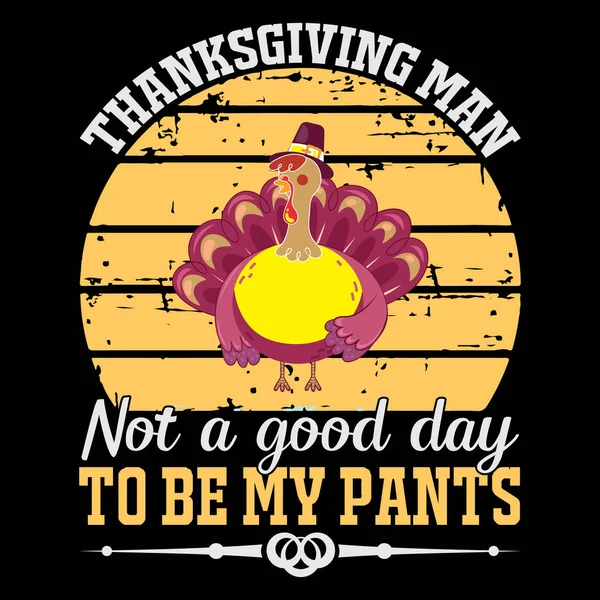 Thanksgiving Shirt Design Vector File — Stok Vektör