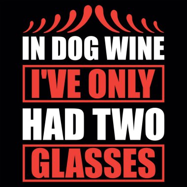 Şarap tipografi tişört tasarım dosyası