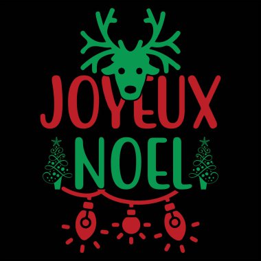 Noel tişörtü tasarım vektör dosyası