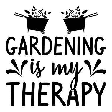 Garden typography t-shirt design file