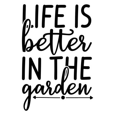 Garden typography t-shirt design file