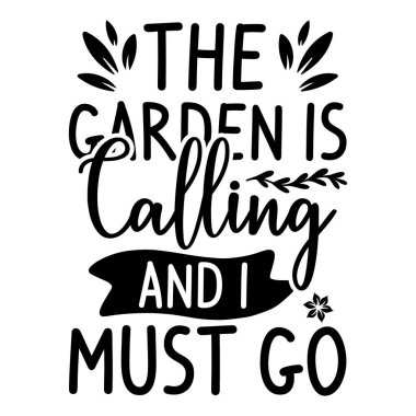 Garden typography t-shirt design file