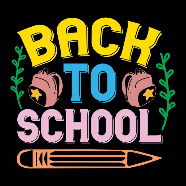 Back School Shirt Design File — Stockový vektor