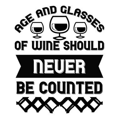 Wine quotes t-shirt design